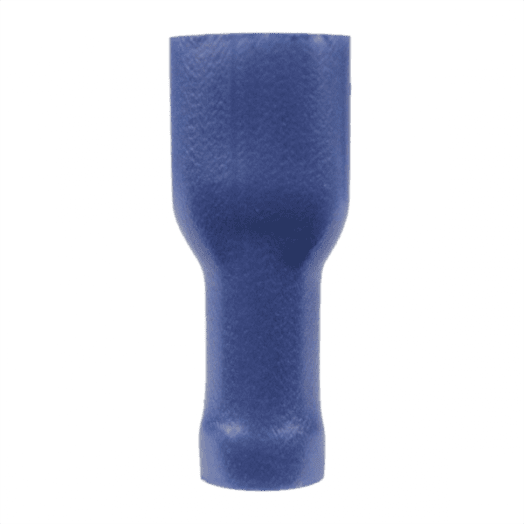 Blue Push On 6.3mm