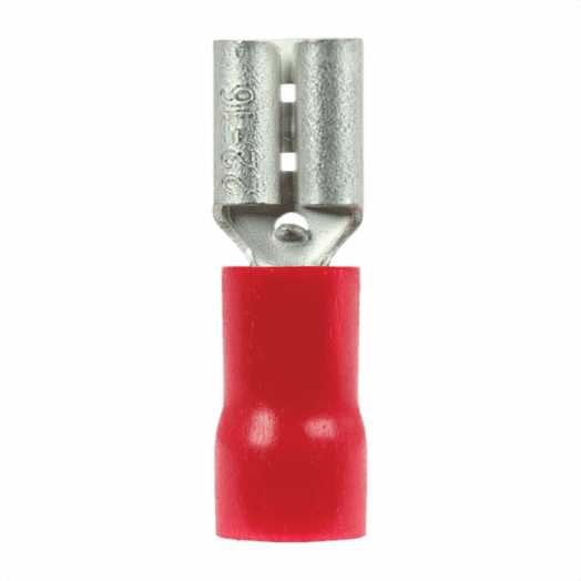 Red Push On 4.8mm