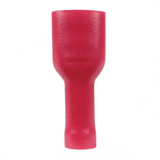 Red Push On 6.3mm