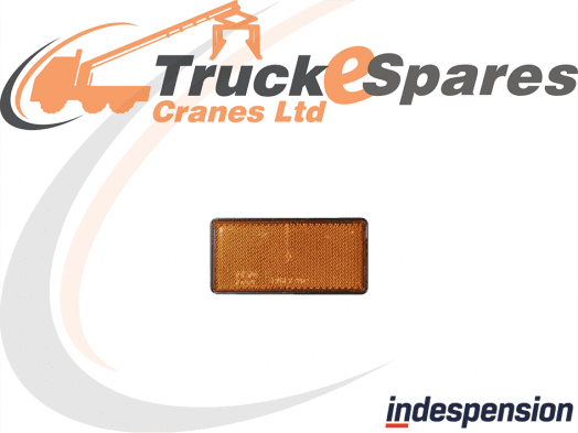 AMBER REFLECTOR RECTANGLE (SELF ADHESIVE)