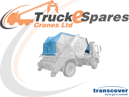 SKIP LOADER TARP BLACK MESH